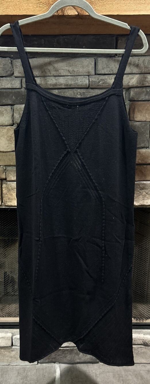 Women’s MAX STUDIO Black Leon Limited Ed. Wool/Cashmere Dress Size L NWT
